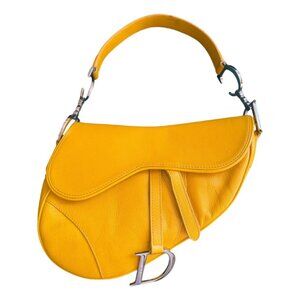 Dior Leather Saddle Bag